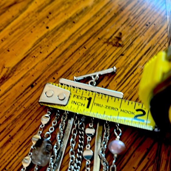 🌺🌼NWT semiprecious BOHO &SylishWHBM silverPlatedBracelet.Toggle closure.Modern - Picture 8 of 8